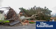 Cleanup begins after damage brought by Storm Darragh, which left two men dead