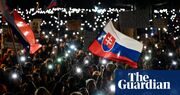 Tens of thousands in Slovakia protest against PM’s shift towards Russia