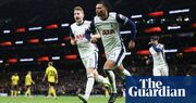 Tottenham’s kids rescue Postecoglou and sink Elfsborg on way into last 16