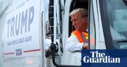 Trump stages garbage truck stunt in bid to turn tables over Puerto Rico backlash