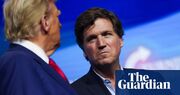 Tucker Carlson warms up crowd at Trump rally with bizarre spanking rant