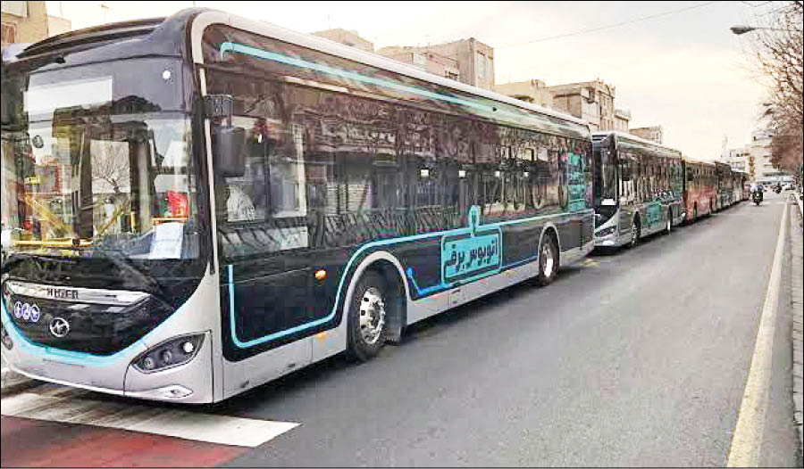 اتوبوس‌های جدید برقی در راهند