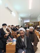 تجمع اساتید مدرسه آیت الله العظمی گلپایگانی در حمایت از رهبر معظم انقلاب+ تصاویر