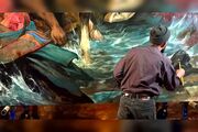 نقاشی عاشورایی جدید حسن روح‌الامین تماشایی شد