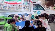 کتابخانه سیار کارون به موکب اربعین خرمشهر پیوست