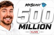 کانال یوتوب MrBeast نیم‌میلیاردی شد