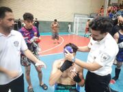 پوشش پزشکی مسابقات کیک بوکسینگ پسران قهرمانی کشور در گرگان