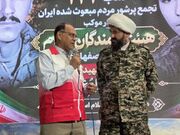 رییس هیات پزشکی ورزشی استان اصفهان از غرفه سلامت بازید کرد