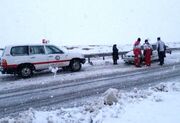 امدادرسانی هلال‌احمر به ۴۰ نفر در برف توسکستان