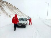 امداد گران به ۴۳ فرد گرفتار در برف و کولاک امداد رسانی کردند