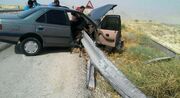 مرگ راننده 30 ساله در جاده اراک به قم بر اثر برخورد با گاردریل