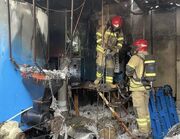 حریق یک کارخانه در گلدشت توسط آتش نشانان کرج مهار شد