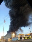 آتش‌سوزی در واحد صنعتی کاله گسترده است/تمام ظرفیت موجود شهرستان برای مهار این آتش‌سوزی پای کار است