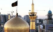 تصاویری از آماده سازی صحن‌های حرم رضوی برای ماه محرم+ فیلم