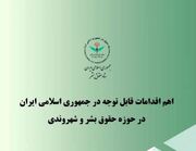اهم اقدامات ایران در حوزه حقوق بشر و شهروندی در سه ماهه پایانی سال ۱۴۰۴