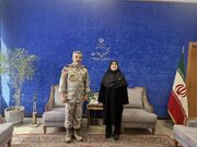 دیدار سخنگوی ارتش با سخنگوی دولت