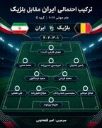 ترکیب احتمالی ایران با تغییرات بزرگ؛ قلعه‌نویی به دنبال نسخه ضدبلژیکی تیم ملی