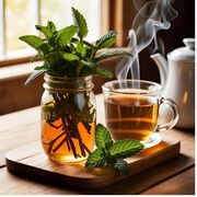 نوشیدنی معجزه‌آسایی که از معده تا مغز را آرام می‌کند + روش تهیه چای نعناع فلفلی