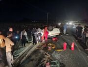 ۸ مصدوم در سانحه رانندگی محور باغملک - هفتکل