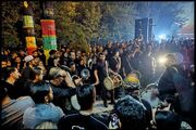 چاووش‌خوانی گیلانی‌ها و سنج و دمام جنوبی‌ها در خیمه هنر