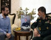 سردار رادان با خانواده شهیدان موسوی و دره‌باغی دیدار کرد