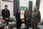 ابلاغ درجه سرتیپی «شهید جعفرزاده » به خانواده شهید