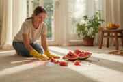 چطور لکه هندوانه را از روی فرش پاک کنیم؟