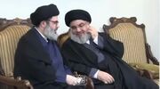 قابی ماندگار از دیدار سیدحسن نصرالله و شیخ صفی‌الدین پیش از شهادت + فیلم