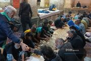 پذیرش شبانه بیش از ۸۰ کارتن‌خواب در کمپ استقلال اصفهان همزمان با بارش برف و باران