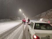 امدادرسانی هلال‌احمر خراسان شمالی به ۴۵۰ نفر گرفتار در برف و کولاک
