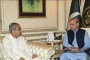 دیدار وزیر کشور پاکستان با شهباز شریف پیش از عزیمت به ایران