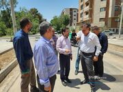 بازدید میدانی مدیر منطقه ۱۰ اصفهان از روند پیشرفت پروژه خیابان سروستان 