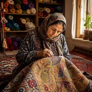 زنان، میراث‌دار هنر اصیل پته در کرمان