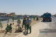 بهره‌برداری از ۱۳ هزار مترمربع فضای سبز جدید در پروژه شهید آیت‌الله رئیسی اصفهان
