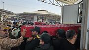 پیکر پنج شهید مدافع وطن از مرز مهران به میهن بازگشت