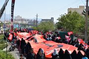 «اربعینِ خون‌خواهی» با اهتزاز پرچم سرخ «یالثارات الحسین» در سمنان تجلی یافت