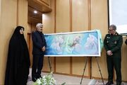 رونمایی از اثر نقاشی «سدرةُ المنتهی» با موضوع حماسه کربلا