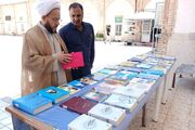 نمایشگاه کتاب و ایستگاه نقاشی در مصلی نماز جمعه شهرستان خلیل‌آباد