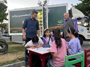 کتابخانه سیار میهمان میدان هنر قزوین شد