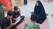 برگزاری تکیه کتاب در خرمشهر، پیوند عمیق نسل نو با فرهنگ عاشورایی در کتابخانه قلم‌چی