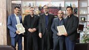 آیین تکریم نبی فالحی و معارفه یوسف سواعدی موله‌زاده در فرمانداری دشت آزادگان