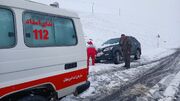 نجاتگران به بیش از ۲هزار نفر متاثر از برف و کولاک در جاده‌های زنجان امدادرسانی کردند