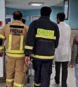 آتش‌نشان کرمانی از بیمارستان مرخص شد