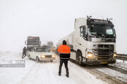 کولاک در جاده‌های کوهستانی همدان/ گردنه اسدآباد باز است