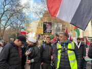 سیل حامیان انقلاب اسلامی و آرمان فلسطین در خیابان‌های مرکز لندن + عکس