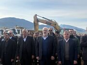 ساخت شبکه آبیاری سد نرماب مینودشت باحضور وزیر نیرو آغاز شد