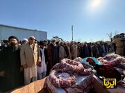 برگزاری مراسم تشییع پیکرهای شهدای جنایت تروریستی در مسجد شیعیان اسلام‌آباد+عکس و فیلم