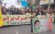 خروش مردم شرق و غرب استان سمنان در راهپیمایی دشمن‌شکن ۲۲ بهمن + فیلم