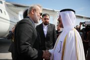 علی لاریجانی وارد دوحه شد