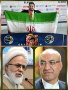 تقدیر نماینده ولی‌فقیه در استان و استاندار کرمانشاه از علیرضا ایزدی قهرمان جهان